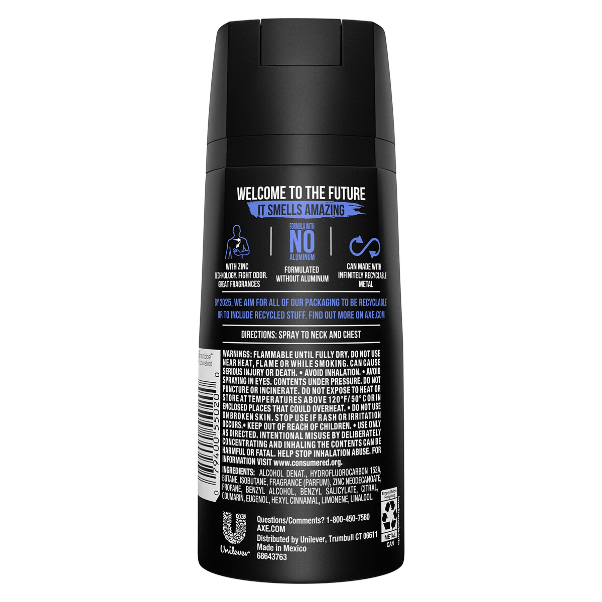AXE Phoenix Men's Aluminum-Free Body Spray Deodorant, 4 oz