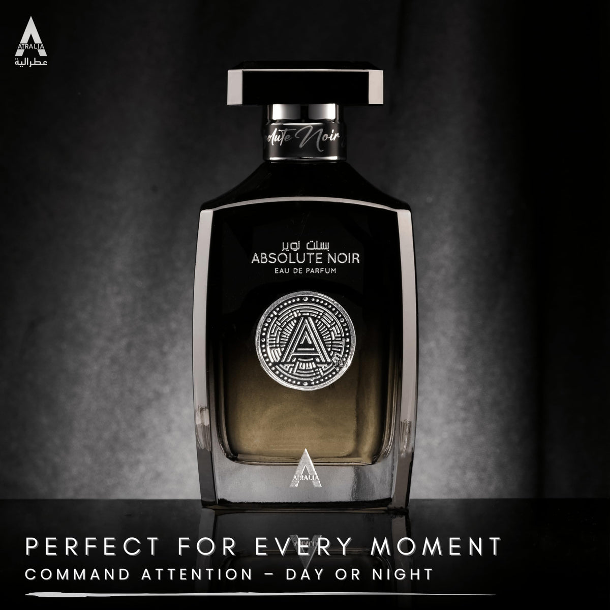 Atralia Absolute Noir Eau De Parfum for Men 100ml 3.4oz