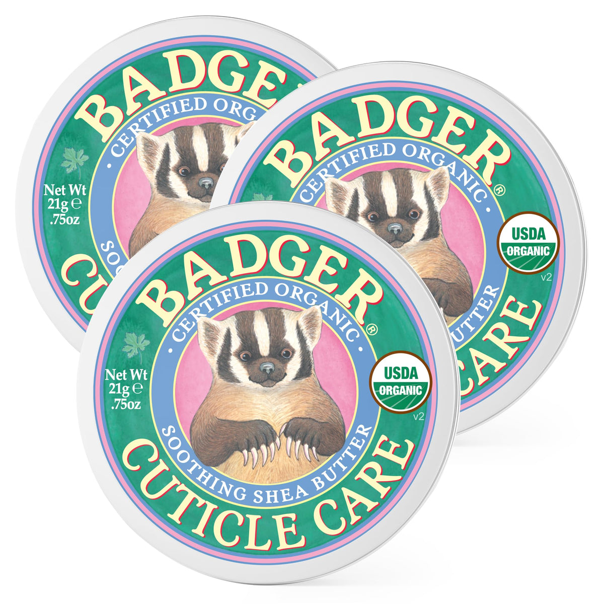 Badger Organic Cuticle Cream Balm with Shea Butter