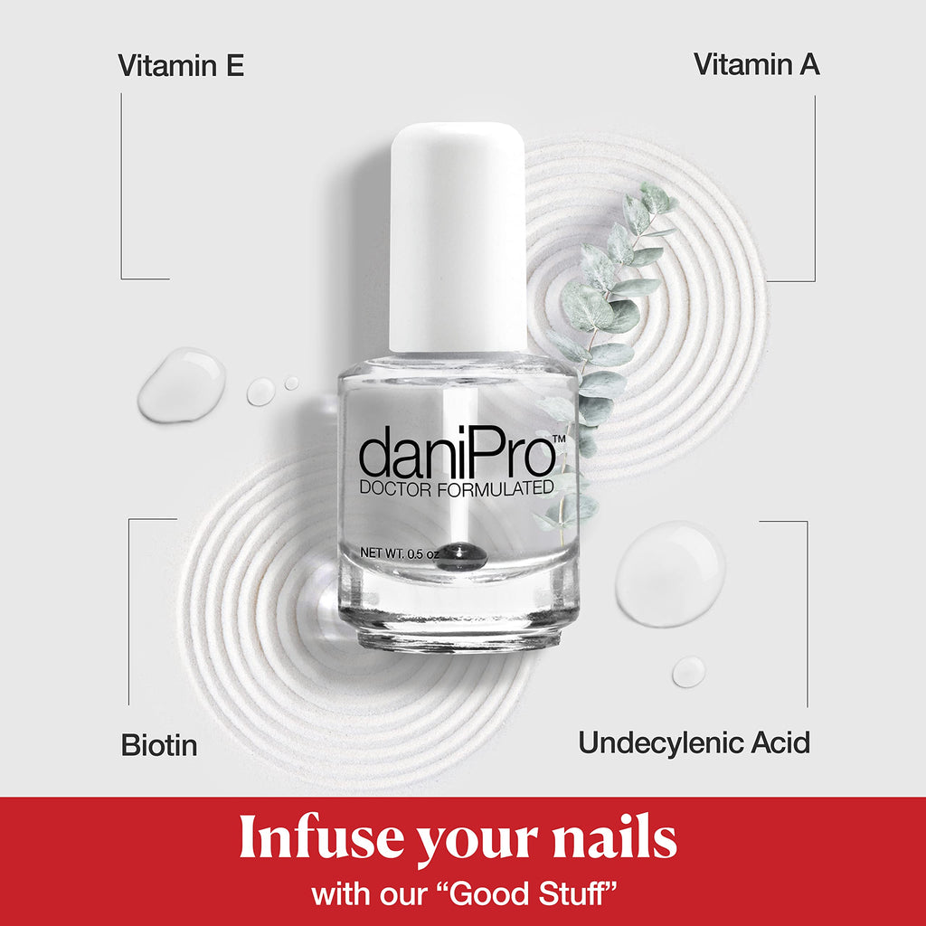 daniPro Doctor-Formulated Clear Base Coat Nail Polish with Biotin