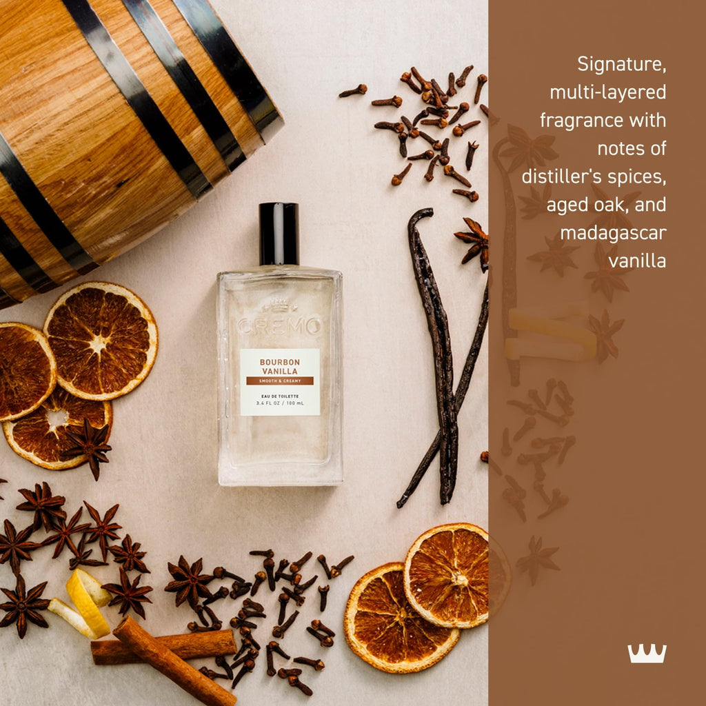 Bourbon Vanilla Cologne for Men with Distiller's Spices, Aged Oak and Vanilla