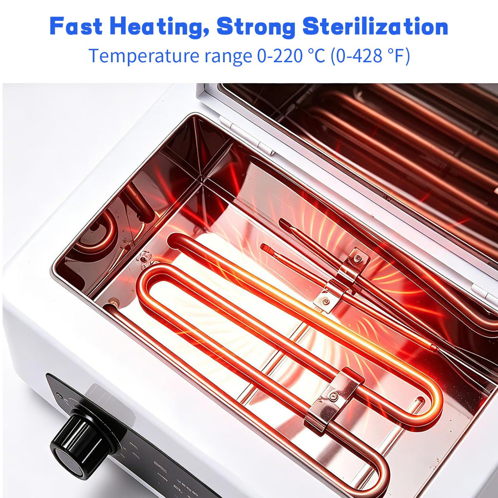 High Temperature Nail Tool Sterilizer Autoclave Machine, 110V 1.5L 300W