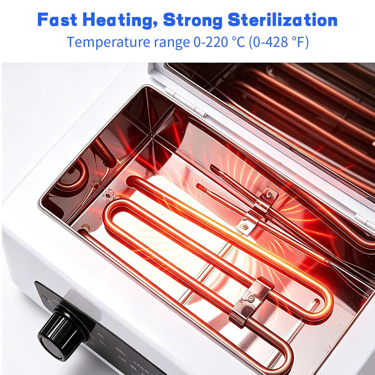 High Temperature Nail Tool Sterilizer Autoclave Machine, 110V 1.5L 300W