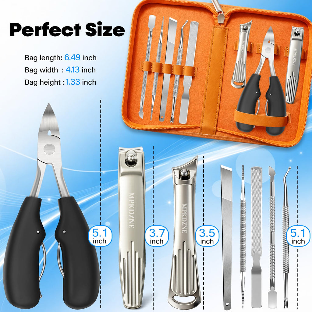 8-in-1 Heavy Duty Nail Clipper & Manicure Pedicure Kit