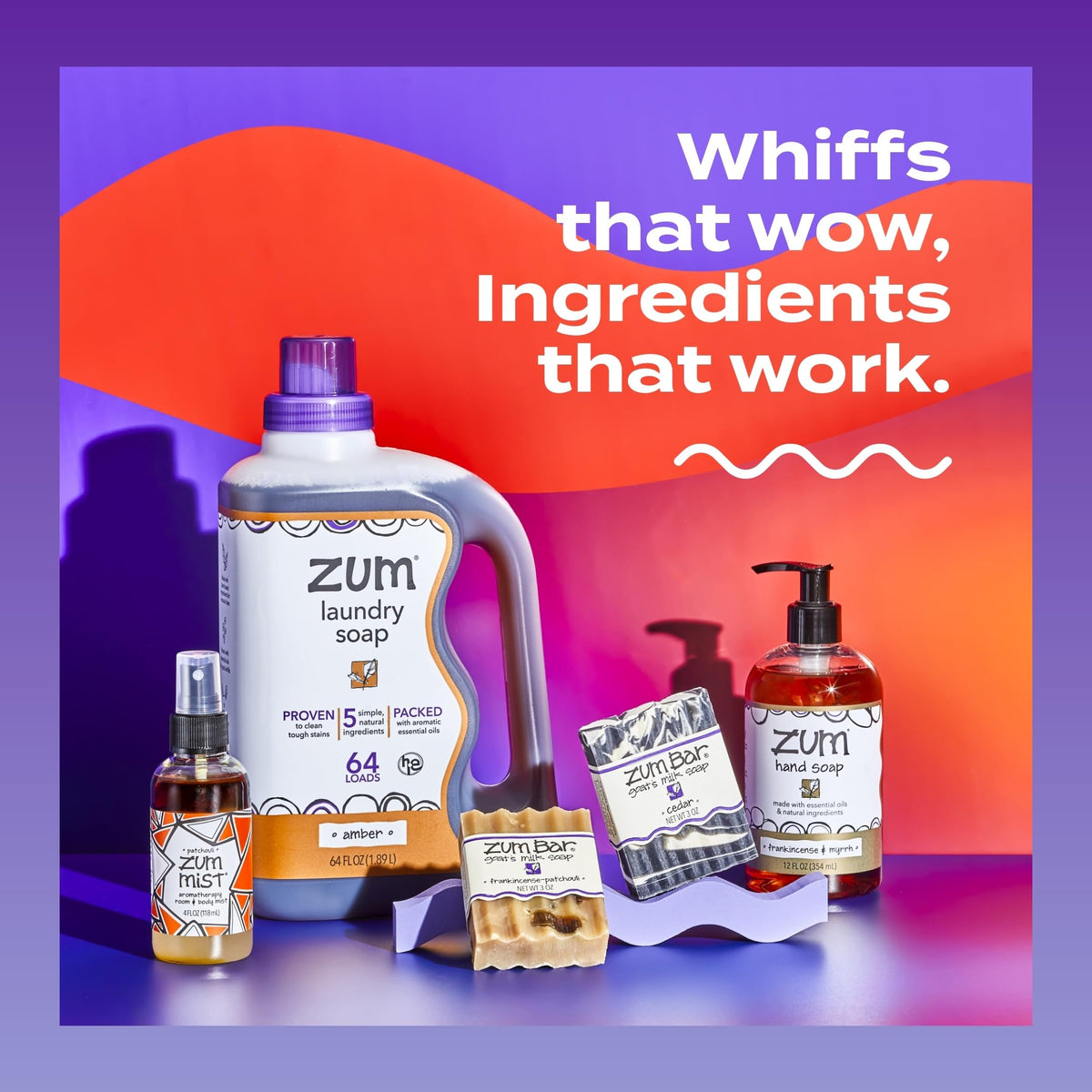 Zum Indigo Wild Amber Hand Soap Natural Liquid Soap 12 oz 4 Pack