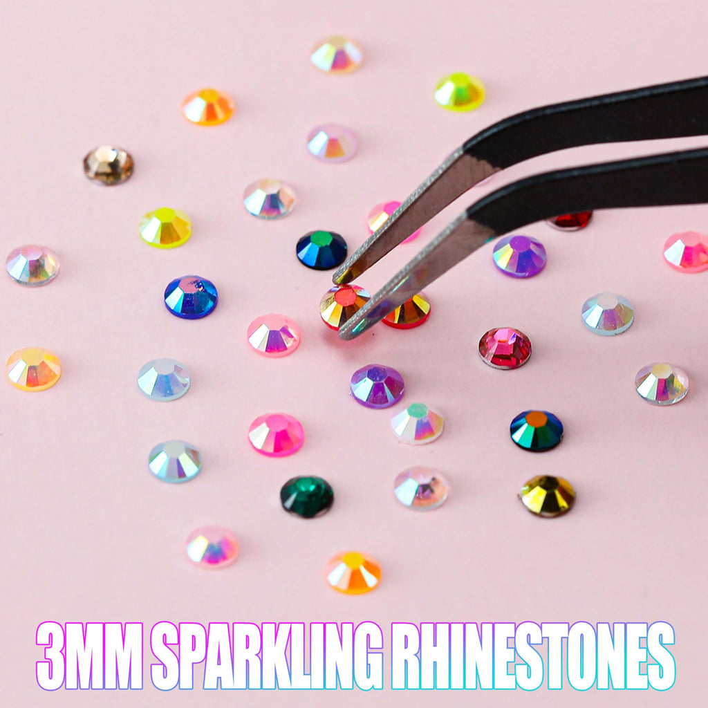 Bedazzling Kit with Flatback Resin Rhinestones and Craft Tools