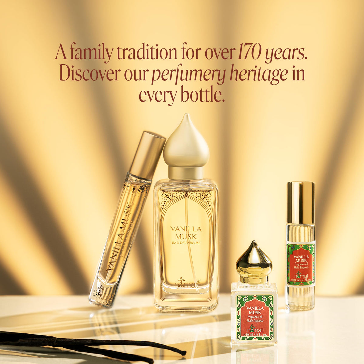 Nemat Vanilla Musk Perfume Oil Roll-On, Alcohol-Free Fragrance