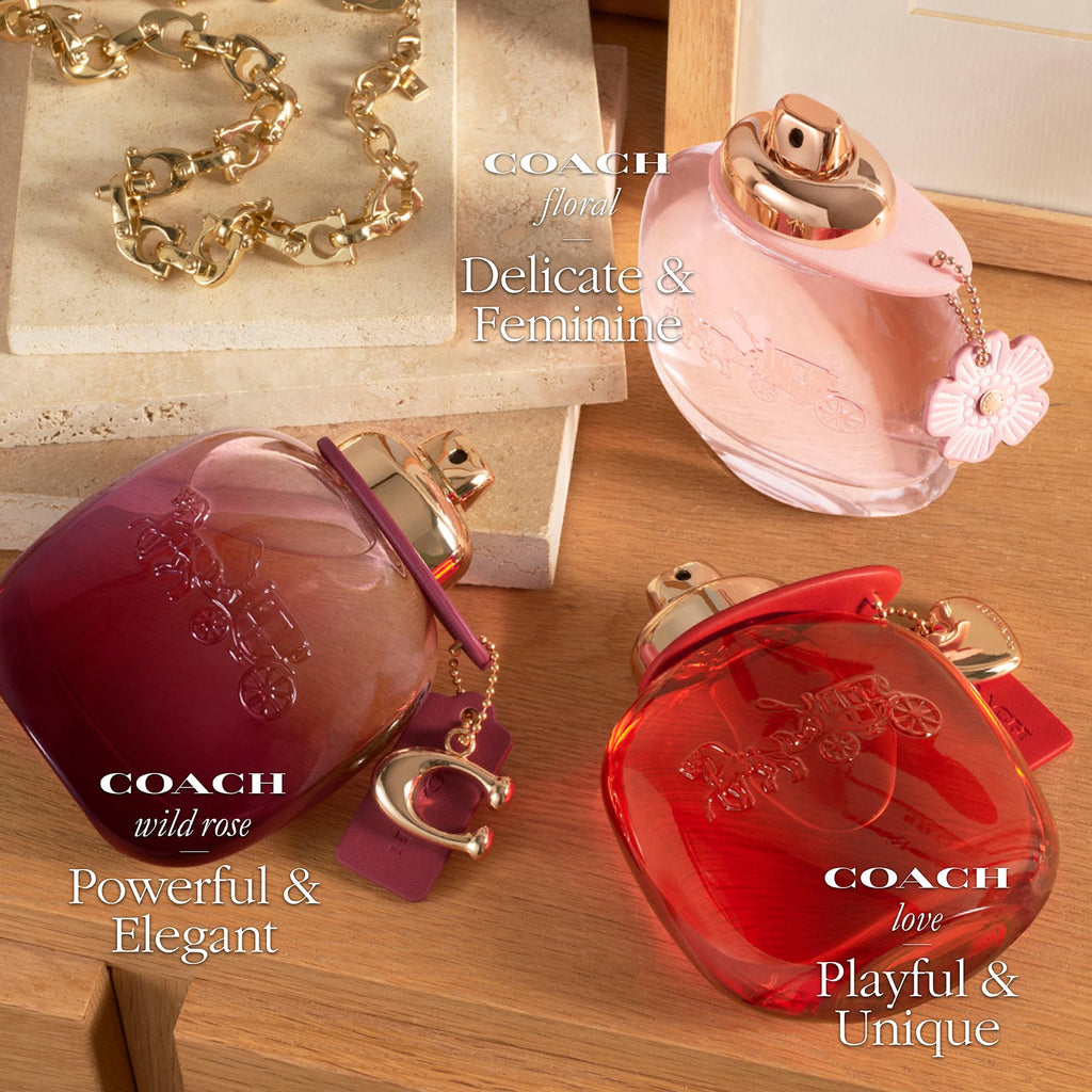 Coach Wild Rose Eau de Parfum Women's Floral Gourmand Fragrance