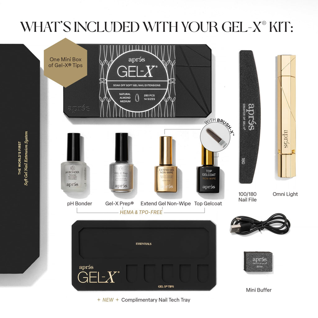 Aprés Gel-X Professional Soft Gel Nail Extension Starter Kit