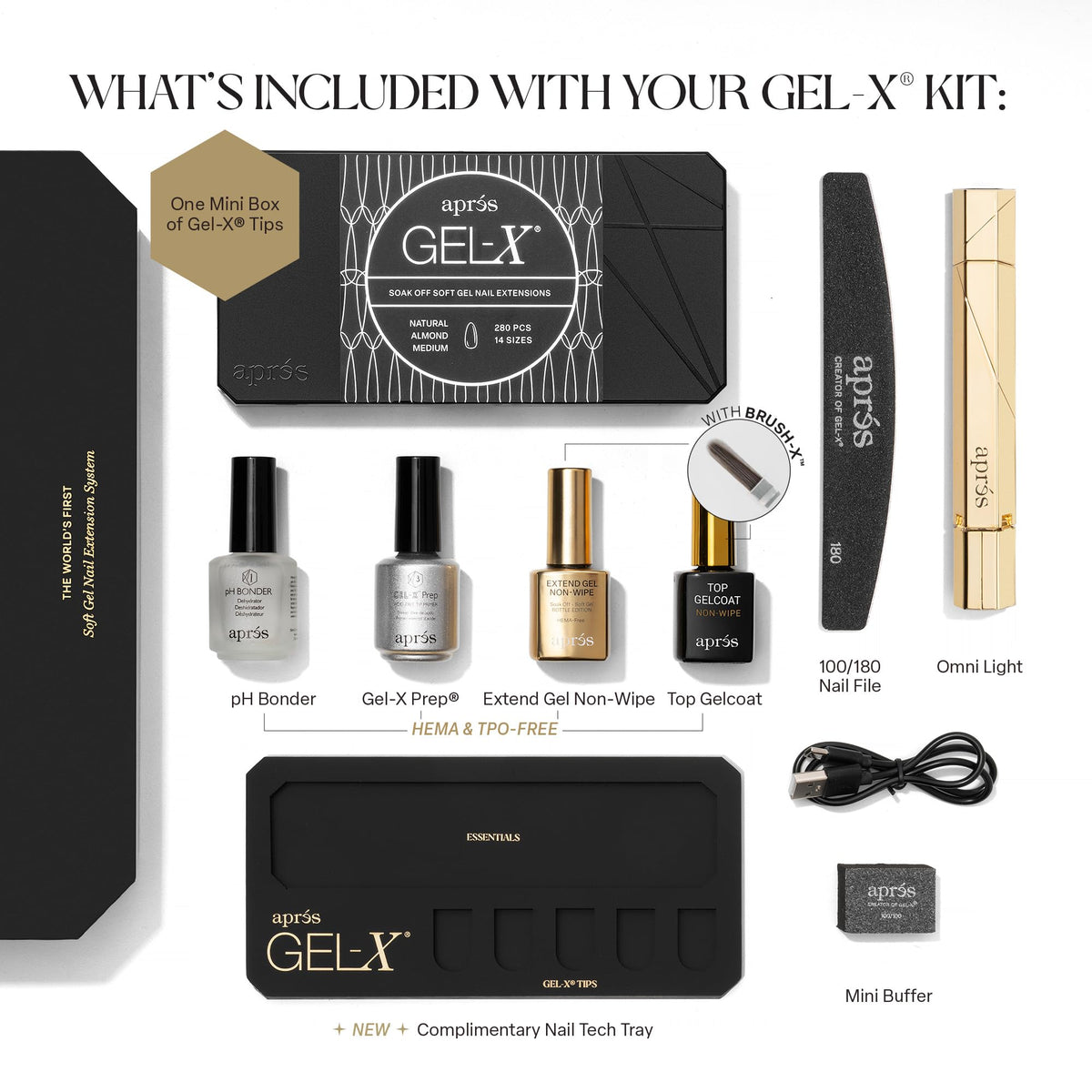 Aprés Gel-X Professional Soft Gel Nail Extension Starter Kit