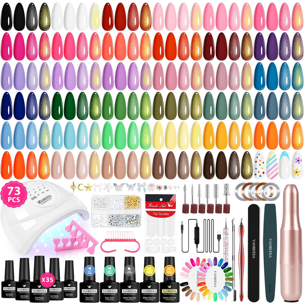 VANREESA Gel Nail Polish Kit for DIY Manicures