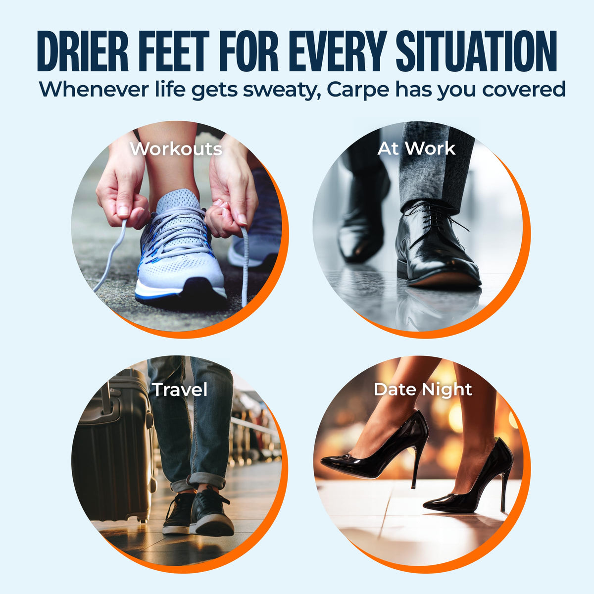 Carpe Sweat Absorbing Foot Lotion, 1.35 Fl Oz