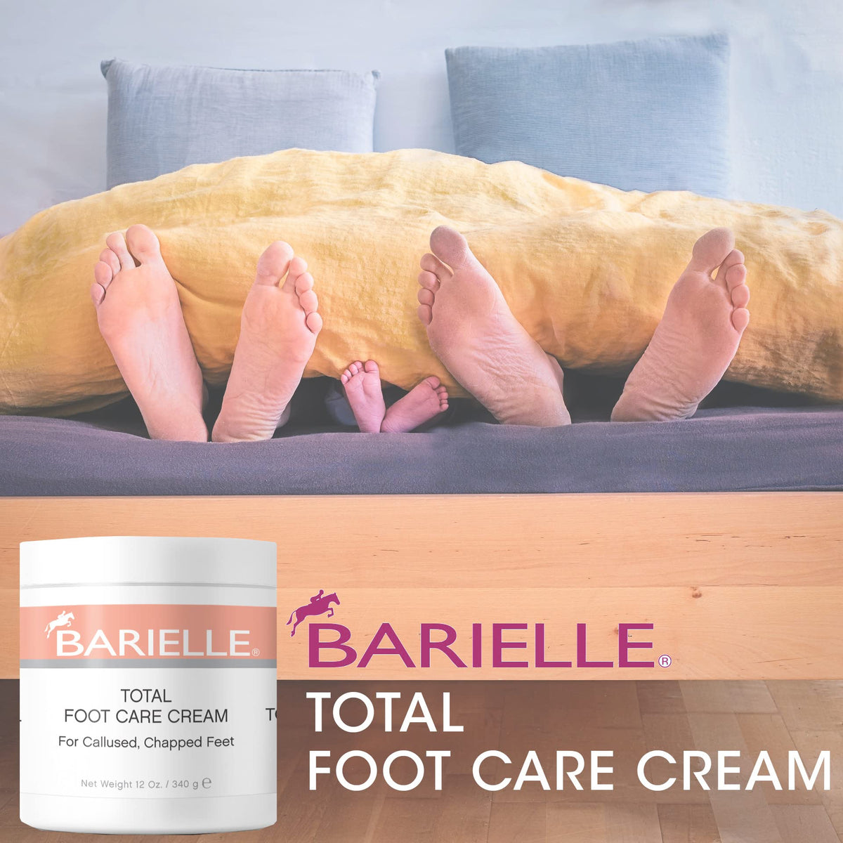 BARIELLE Total Foot Care Cream 12 oz. for Dry, Cracked Feet