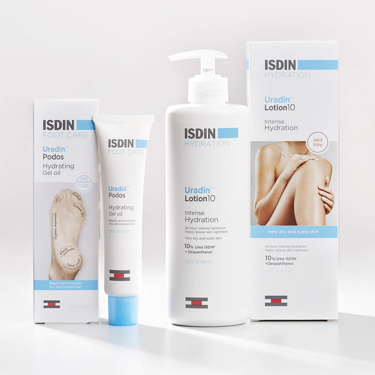 ISDIN Uradin Podos Foot Cream, 10% Urea for Dry, Cracked Feet