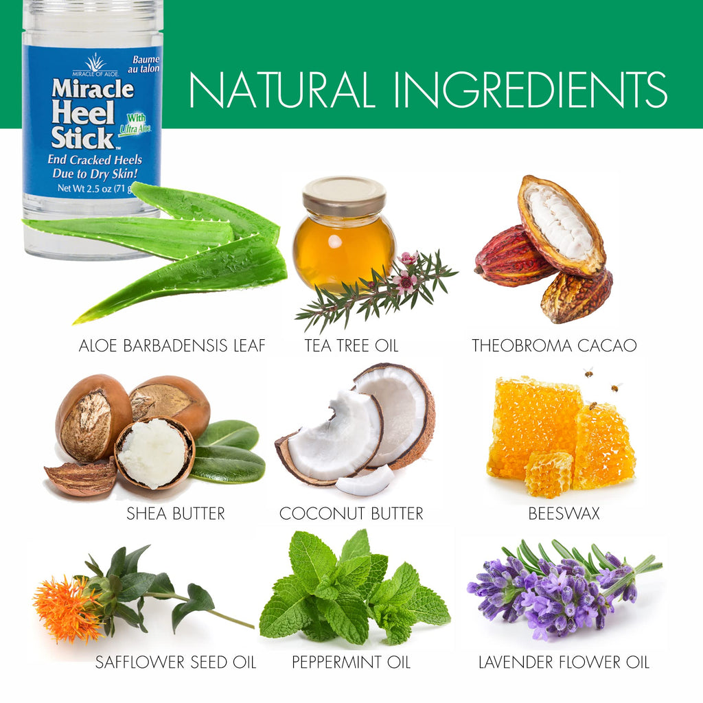 Miracle of Aloe Heel Stick for Dry, Cracked Heels