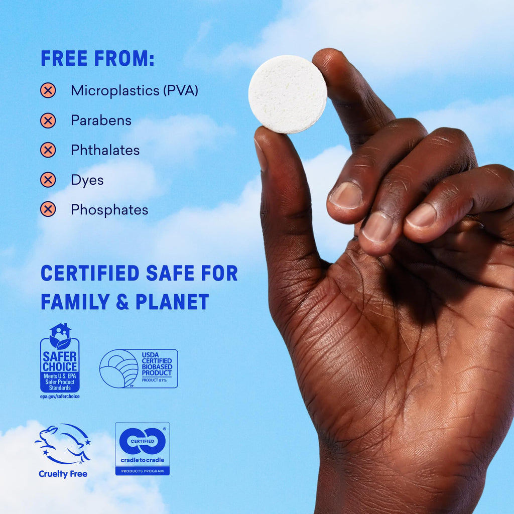 BLUELAND Foaming Hand Soap Set with Plastic-Free Refill Tablets