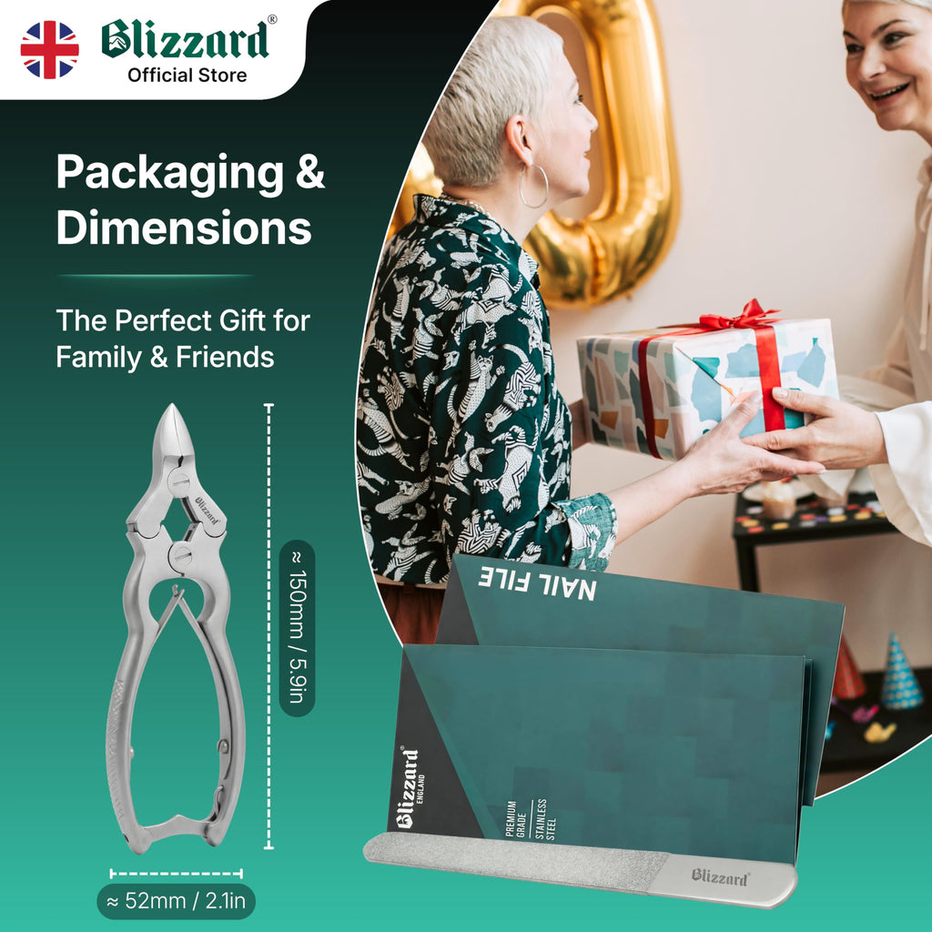 Blizzard Heavy Duty Toenail Clippers for Thick Nails