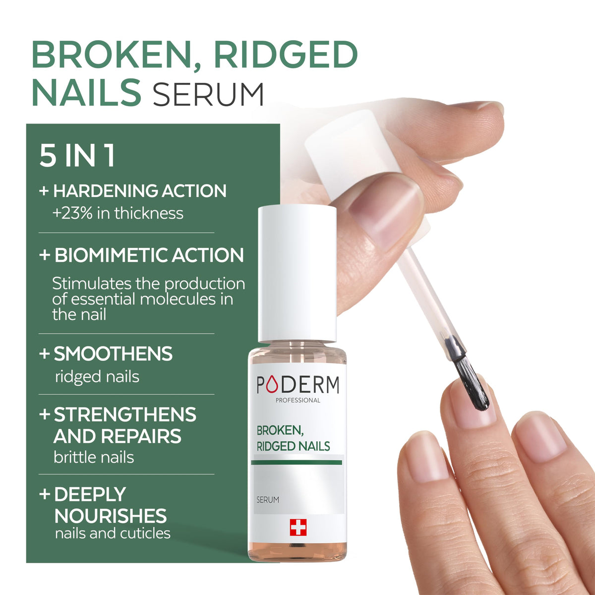 PODERM 100% Natural Nail Repair Oil-Serum – Swiss Made