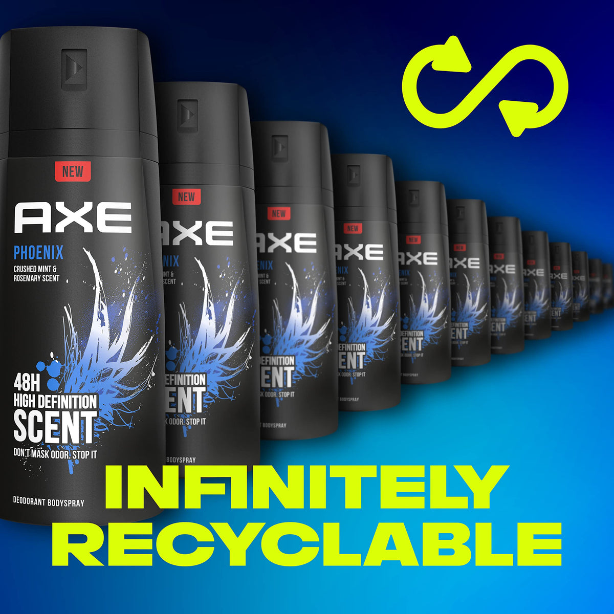 AXE Phoenix Men's Aluminum-Free Body Spray Deodorant, 4 oz