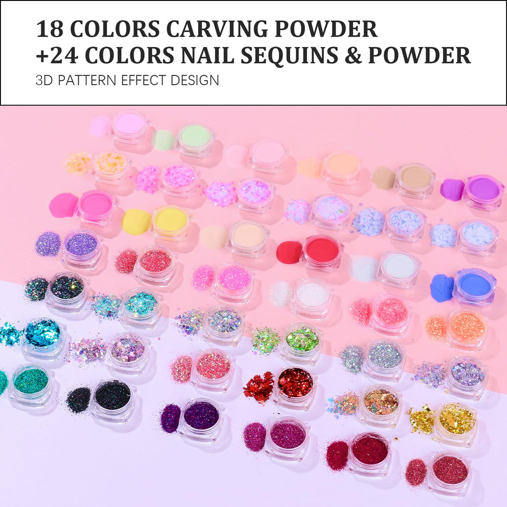 Acrylic Nail Kit for Beginners with Gel Polish, UV Lamp, Nail Drill and Full Tools