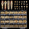 AMLAVIFISH Flatback Nail Art Rhinestones Kit
