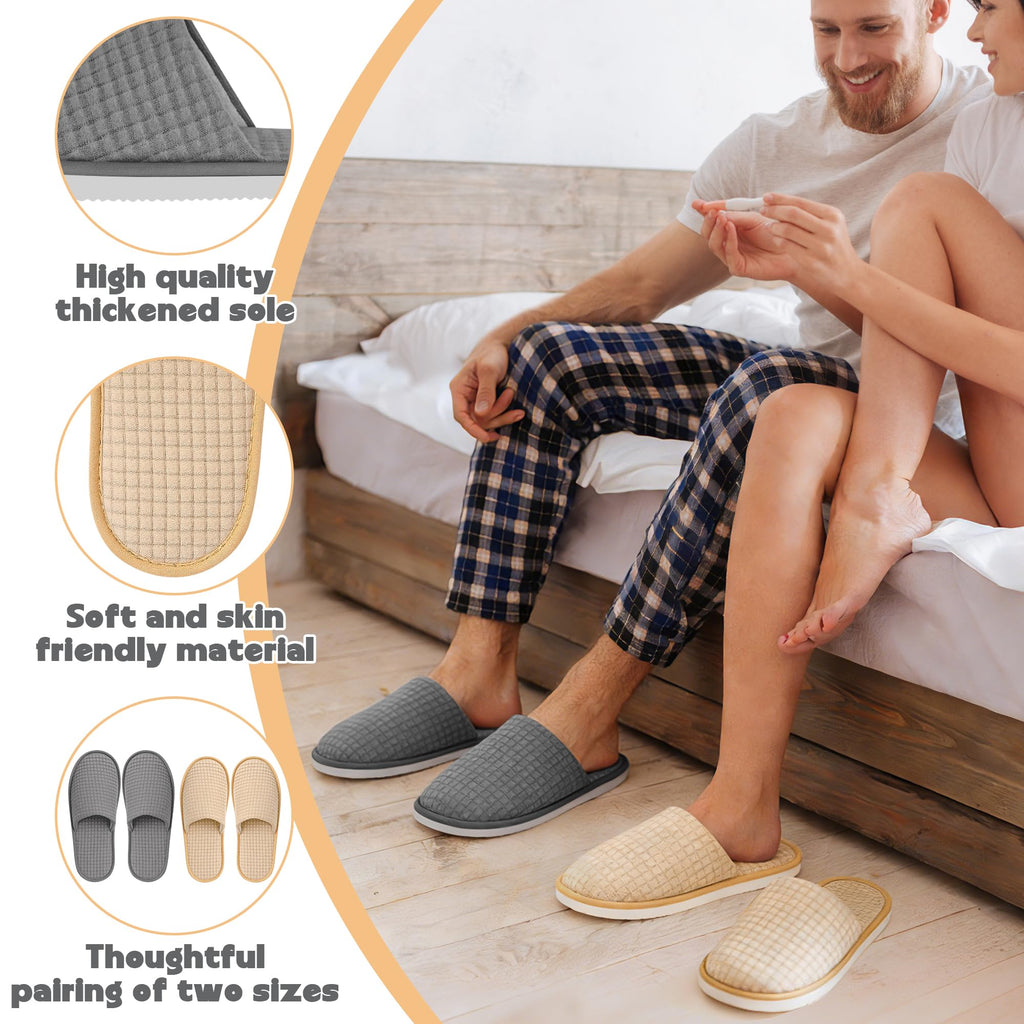 Vipay Disposable Guest Slippers, Washable Non-Slip Travel Slippers