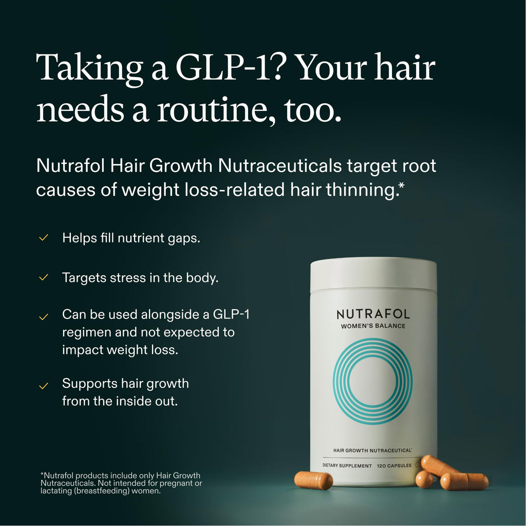 Nutrafol Women's Balance Hair Growth Supplements, 120 Count