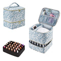 Nail Polish Organizer Case with Double-Layer Storage and Handles