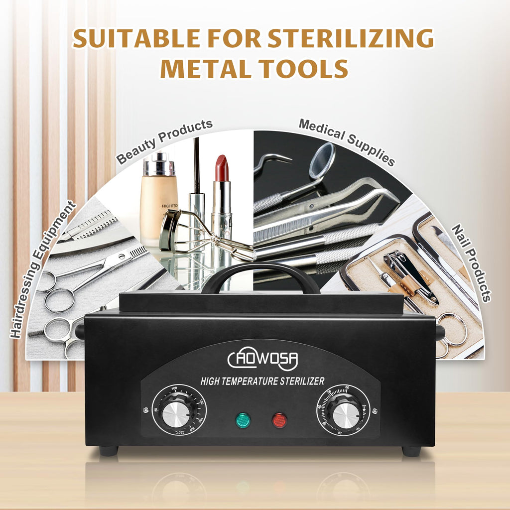 AOWOSA 2L High Temperature Dry Heat Metal Tool Cleaning Box