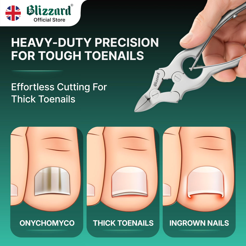 Blizzard Heavy Duty Toenail Clippers for Thick Nails