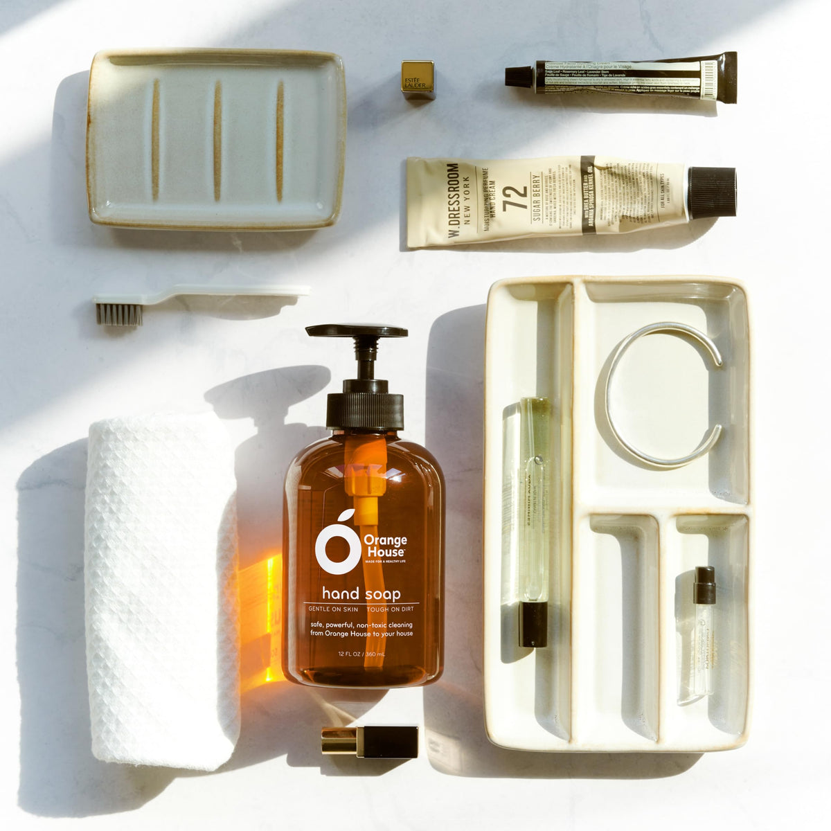 ORANGE HOUSE Hand Soap, 12 Fl Oz, Cold-Pressed Orange Oil, Moisturizing Citrus Formula