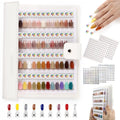 ANGNYA Magnetic Nail Swatch Book for Nail Color Display