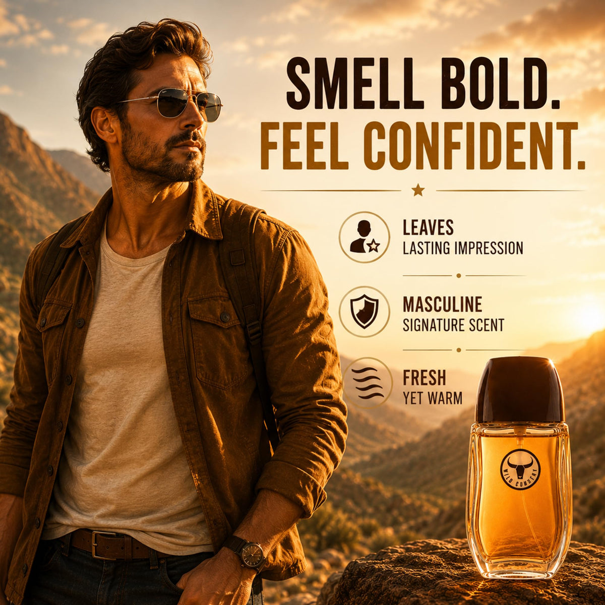 Avon Wild Country Cologne for Men, 3 Fl Oz Spray