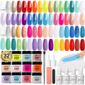 AZUREBEAUTY 42-Piece Dip Powder Nail Kit, 32-Color Starter Set