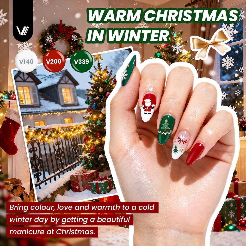 VANREESA Gel Nail Polish Kit with UV LED Lamp, Nail Drill & Almond Tips