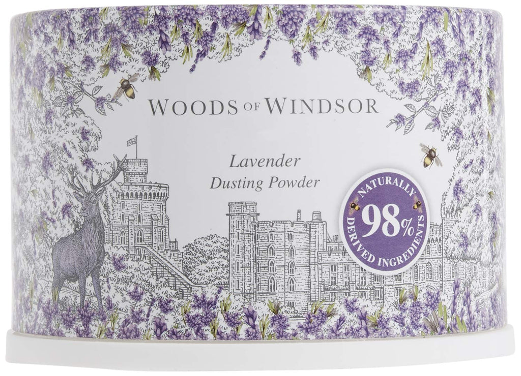 Woods of Windsor Lavender Body Dusting Powder with Puff, 3.5 oz