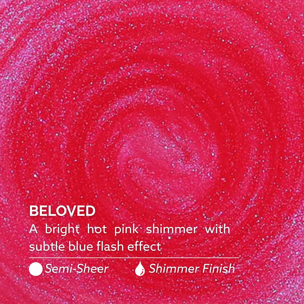 Dazzle Dry Nail Lacquer Step 3 – Beloved Hot Pink Shimmer