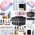 Modelones Poly Nail Gel Kit with UV/LED Lamp and Nail Art Supplies