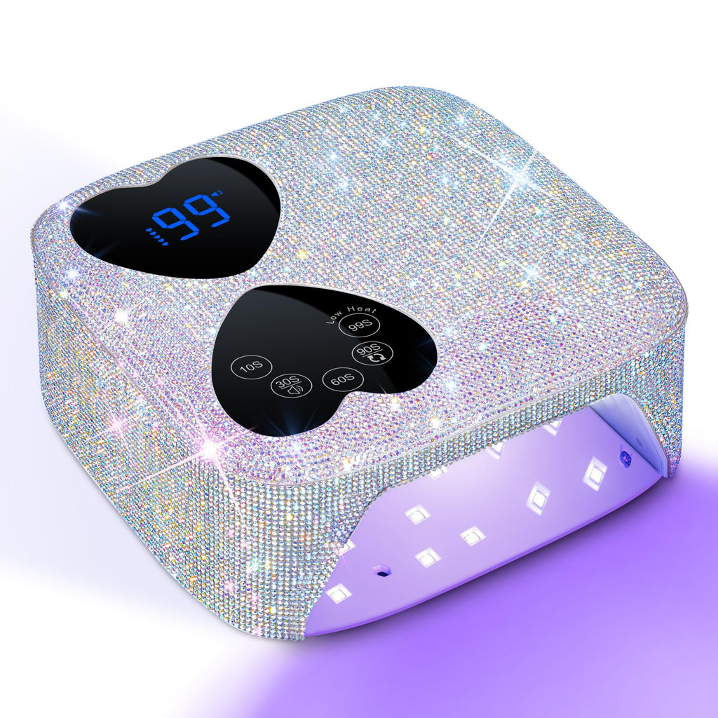 HUITINE 80W Cordless UV LED Nail Lamp for Gel Polish