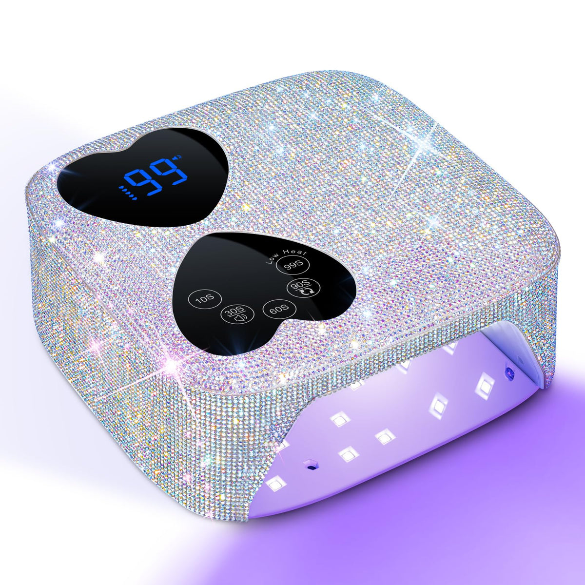HUITINE 80W Cordless UV LED Nail Lamp for Gel Polish