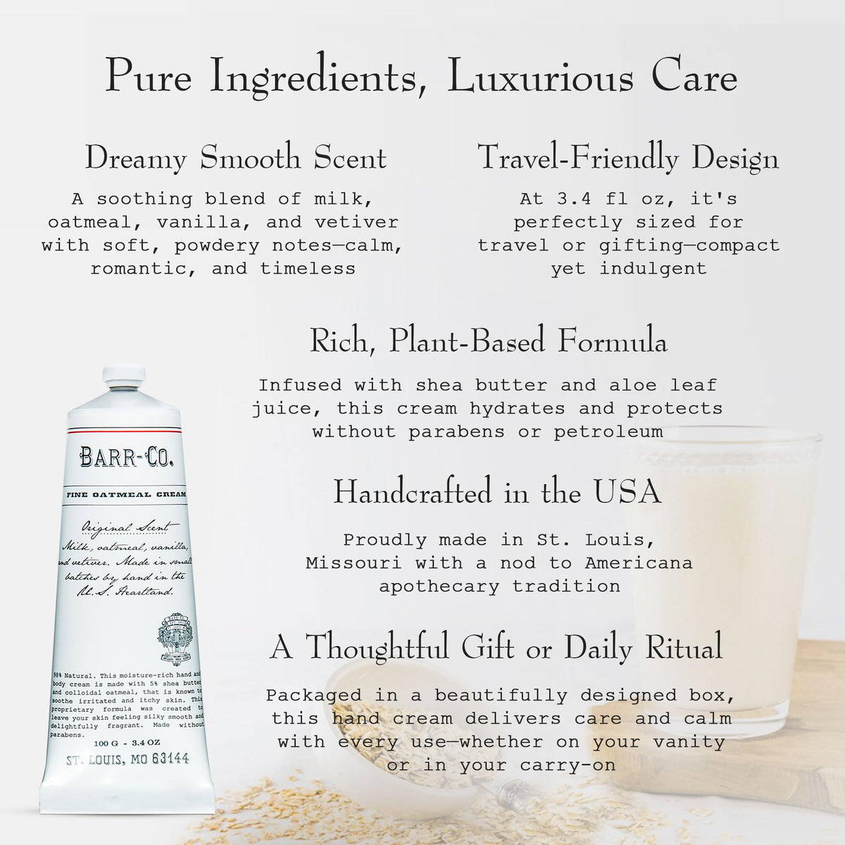 BARR-CO. Shea Butter Hand Cream, 3.4 fl oz