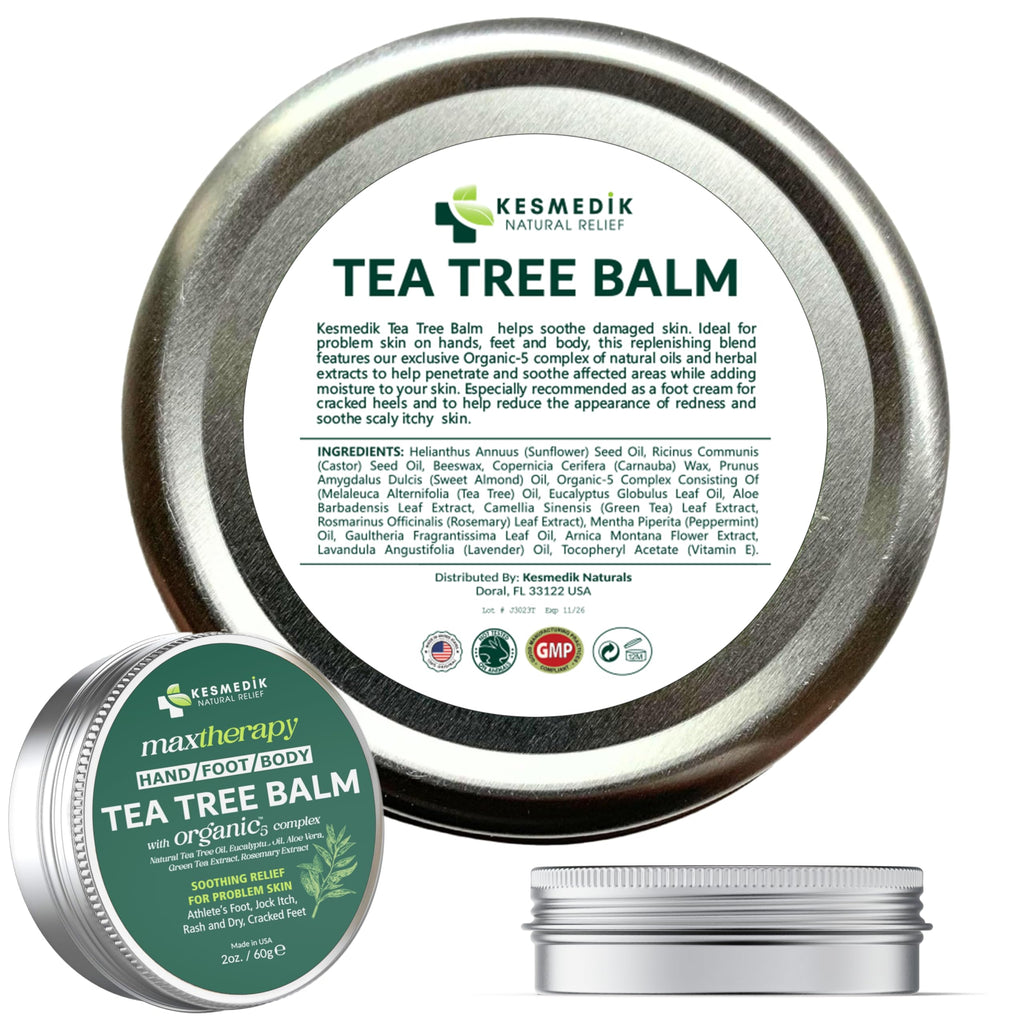 KESMEDIK Tea Tree Oil Balm for Skin, 2 Ounce