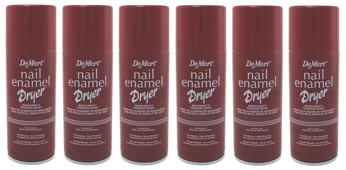 Demert Nail Enamel Dryer Spray, 7.5 Ounce Pack of 6