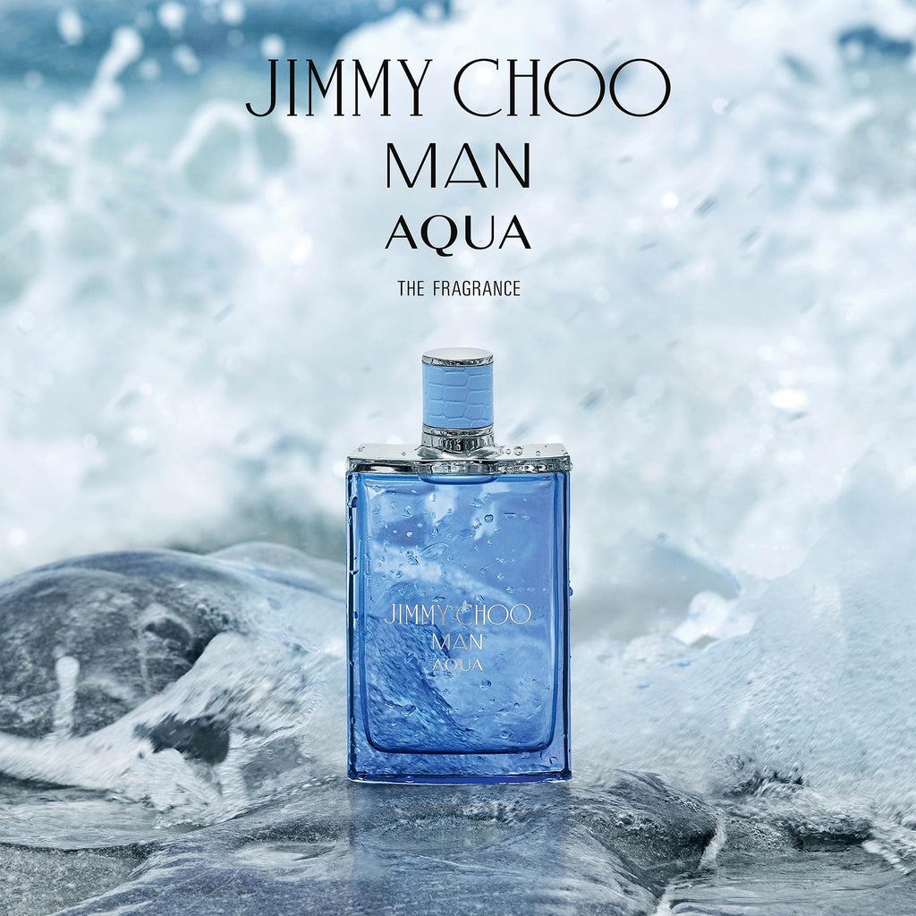 JIMMY CHOO Man Aqua Eau de Toilette Men's Fougere Marine Woody Fragrance