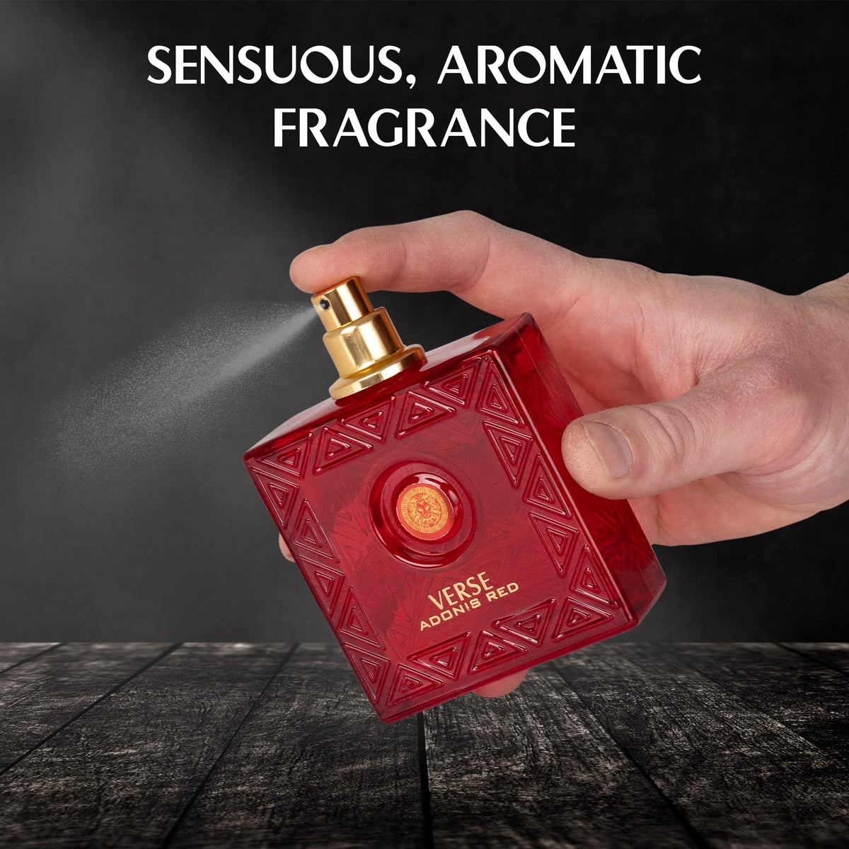 NovoGlow Verse Adonis Red Eau de Parfum Spray for Men, 3.4 Fl Oz