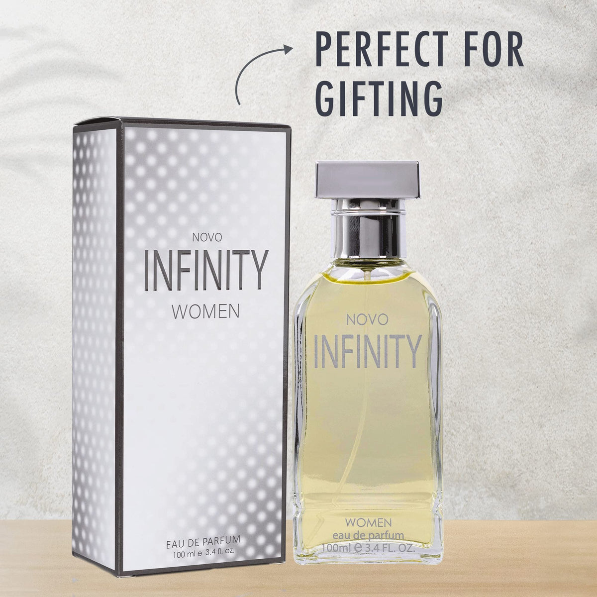 NovoGlow Infinity Eau de Parfum for Women, 3.4 fl oz