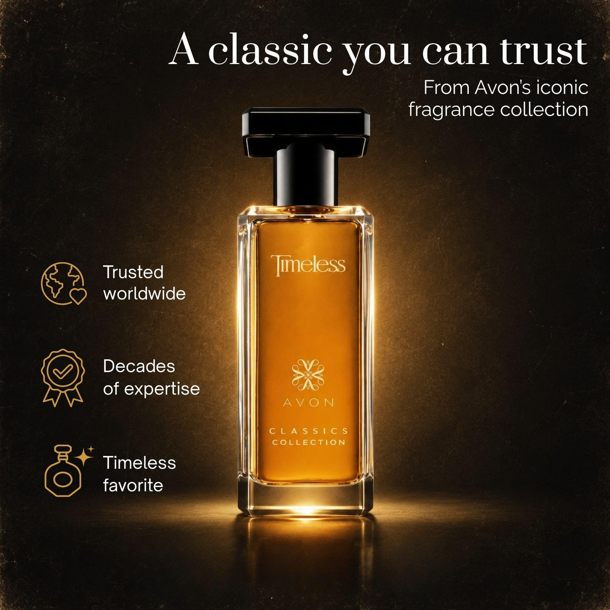 AVON Classics Timeless Unisex Floral Cologne, 1.7 Fl Oz