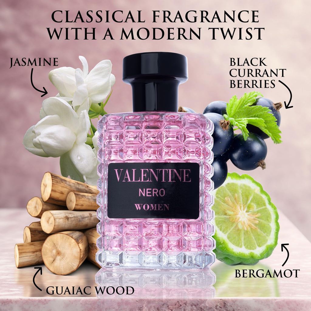 URBAN COLLECTION Valentine Eau de Parfum for Women, Amber Floral, 100ml