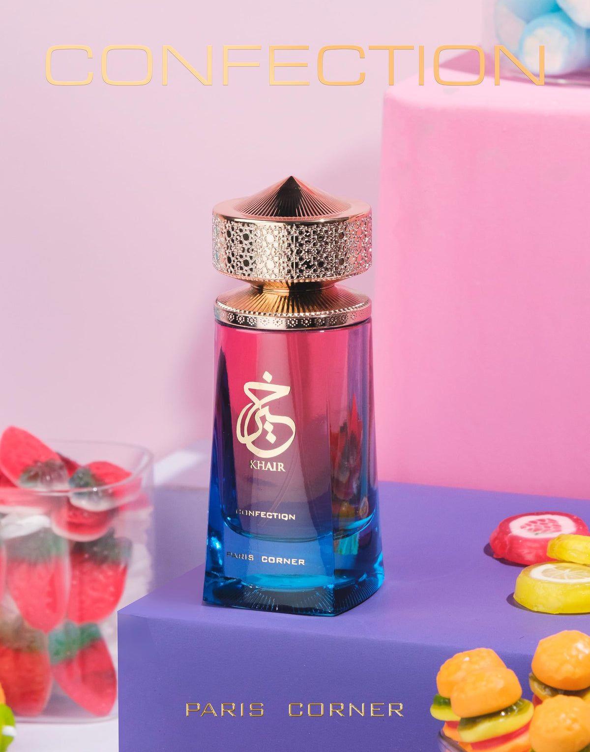 Paris Corner Khair Confection Eau de Parfum 3.4 Fl Oz Unisex Sweet Fragrance