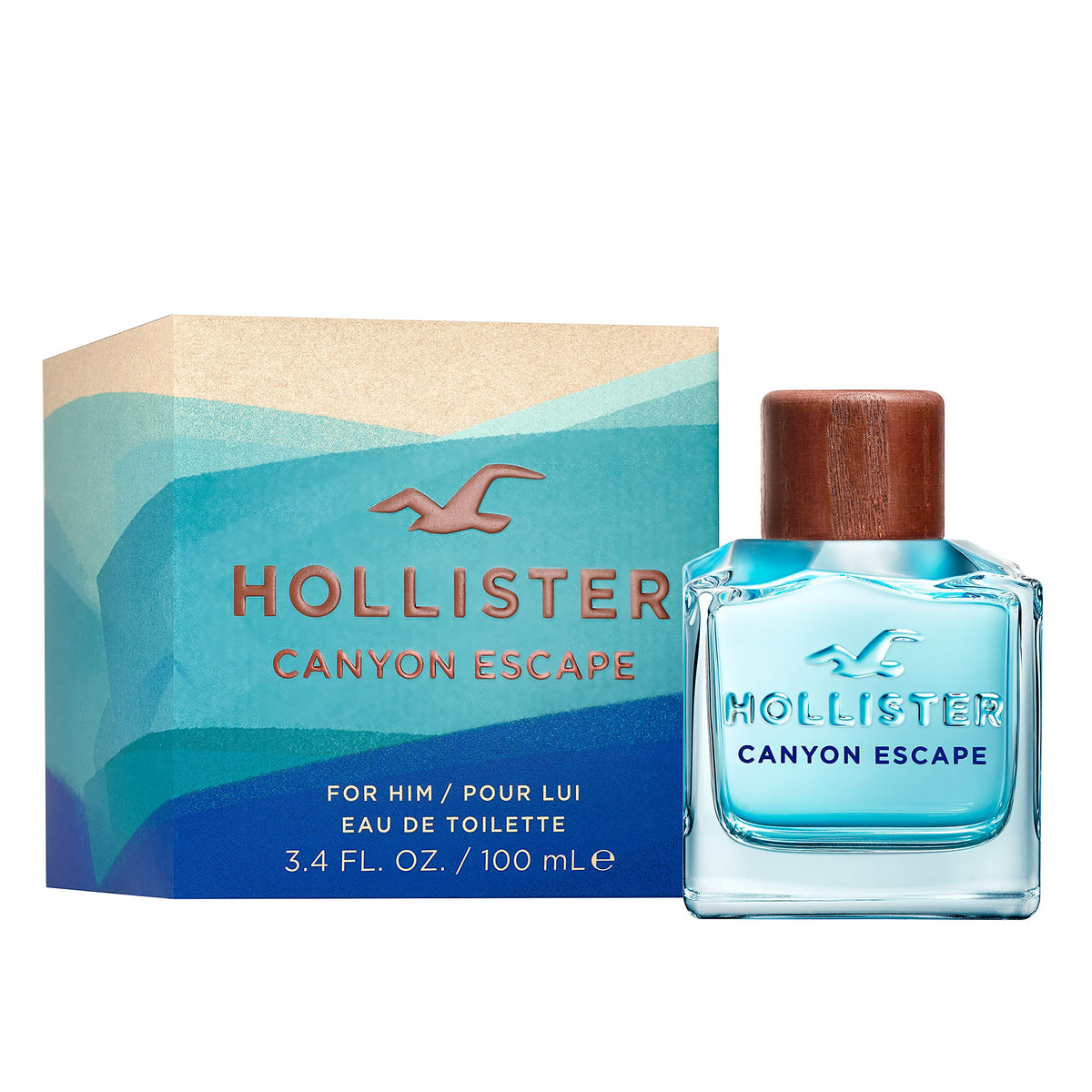 Hollister Canyon Escape Men Eau de Toilette Spray 3.4 oz